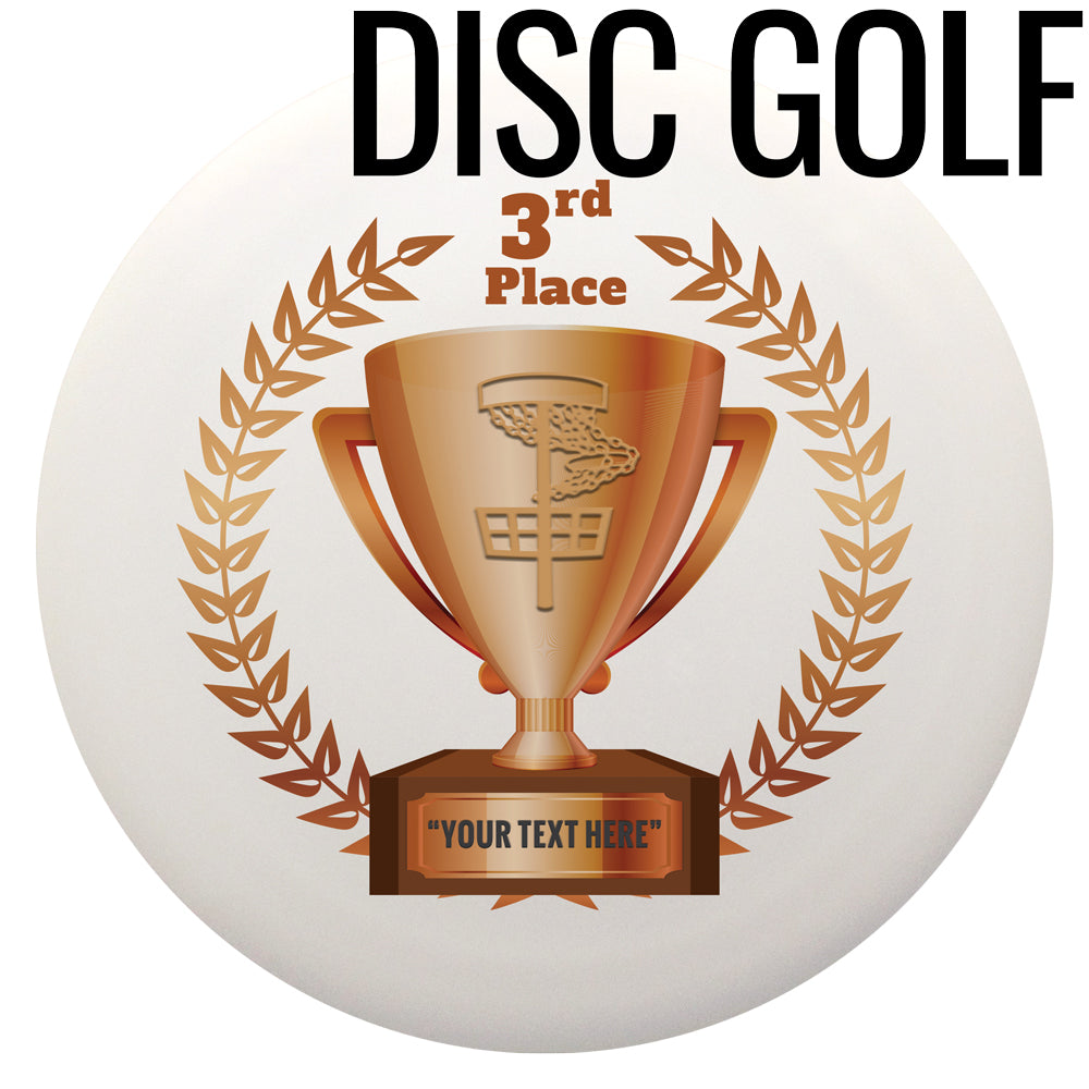 3rd Place Trophy Semi-Custom Disc Golf Midrange - Discraft Buzzz